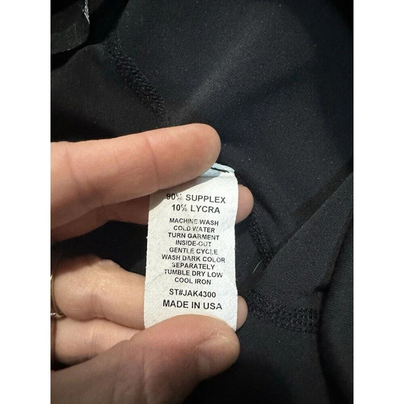 Jarbo Stretch/supplex/lycra Black  Pants 36/S Ankle Length - Picture 3 of 6